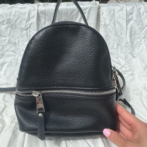 Steve Madden | Bags | Steve Madden Black Mini Backpack With 